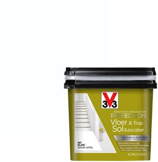 Vloer- En Trapverf Renovatie Perfection Wit Zijdeglans 750ml