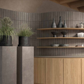 Vloer- en Wandtegel Kronos Terra Crea Limo Spakko 7.5x30 cm Taupe Kronos