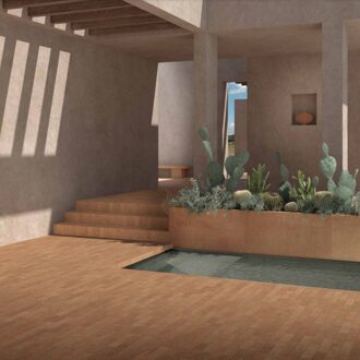 Vloer- en Wandtegel Kronos Terra Crea Mattone Spakko 7.5x30 cm Bruin Kronos