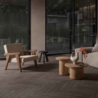 Vloer- en Wandtegel Kronos Terra Crea Pomice Spakko 10x60 cm Antraciet Kronos