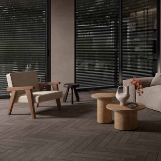 Vloer- en Wandtegel Kronos Terra Crea Pomice Spakko 7.5x30 cm Antraciet Kronos