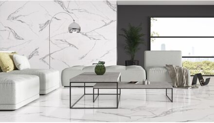 Vloer- en Wandtegel Navarti Uyuni 30x60 cm Gepolijst Wit Navarti