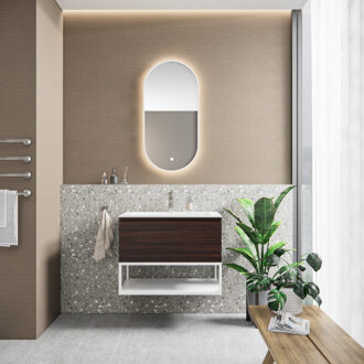 Vloer- en Wandtegel San Pedro 60x120 cm Glanzend Beige Tebe