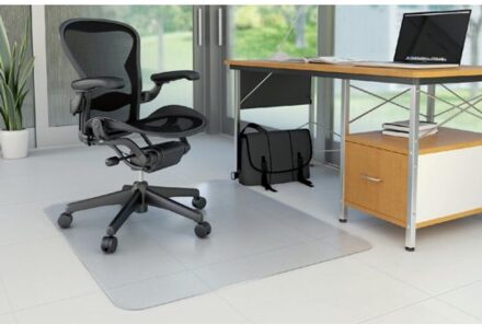 Vloerbeschermer Rillstab PC - 120 x 180 cm - 97180 - Harde vloer - Mat voor bureaustoel