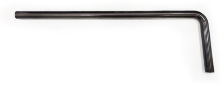 Vloerbuis AQS 75x22 cm RVS Black Chrome Aqua Splash