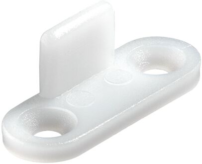 Vloergeleider Schuifdeur Wit Pvc - 6 Stk.