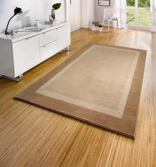 Vloerkleed Band Rechthoekig - Beige & Creme 230x160cm - Polypropyleen - Dekbed-Discounter.nl