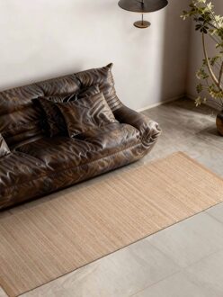 Vloerkleed Birka Rechthoekig - Natuurlijk Goud 200x80cm - Jute - Dekbed-Discounter.nl