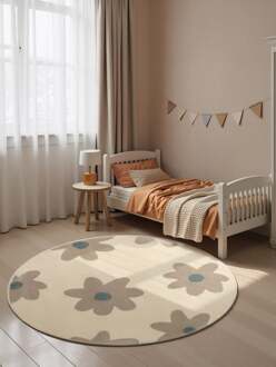 Vloerkleed Bloomy Rond - Creme Multicolor Xcm - Polypropyleen - Dekbed-Discounter.nl
