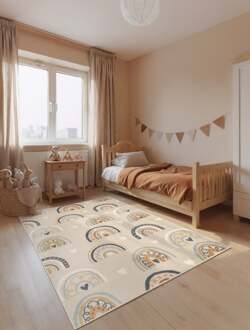 Vloerkleed Bowie Rechthoekig - Beige Multicolor 235x160cm - Polypropyleen - Dekbed-Discounter.nl