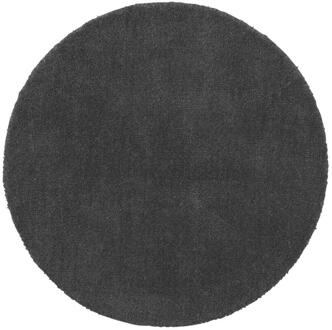 Vloerkleed Colours - Charcoal - Ø68 Cm - Katoen/Wol - Grijs
