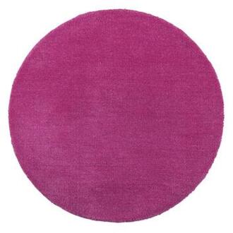 Vloerkleed Colours - fuchsia - Ø68 cm - Leen Bakker Roze
