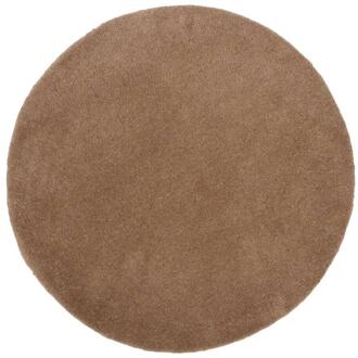Vloerkleed Colours - Ø68 Cm - Katoen/Wol - Taupe