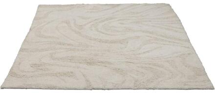 Vloerkleed Delhi - 120x170 Cm - Gerecycled Kunststof - Wit