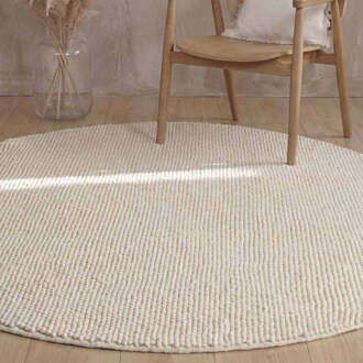 Vloerkleed Diana Rond - Natuurlijk Wit Xcm - Wol - Dekbed-Discounter.nl