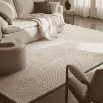 Vloerkleed Eleni - Crème 230x160cm - Wol - Dekbed-Discounter.nl Creme - 160 x 230 cm