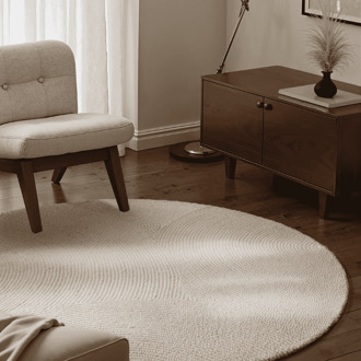 Vloerkleed Eleni Rond - Creme Xcm - Wol - Dekbed-Discounter.nl