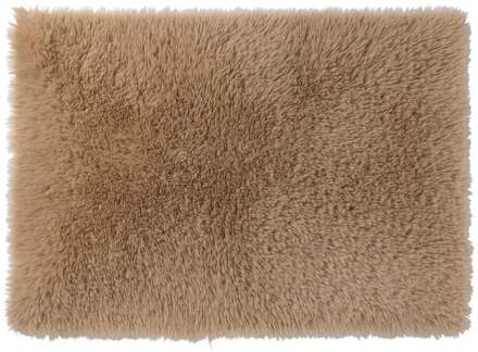 Vloerkleed fluffy - bruin -150x230 cm