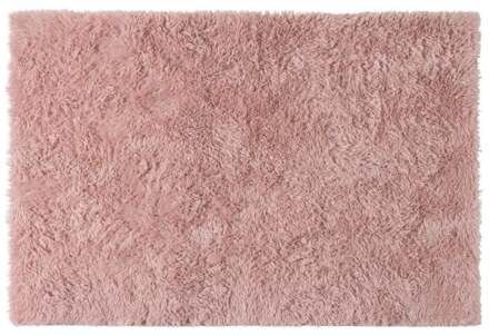 Vloerkleed fluffy - roze - 60x90 cm