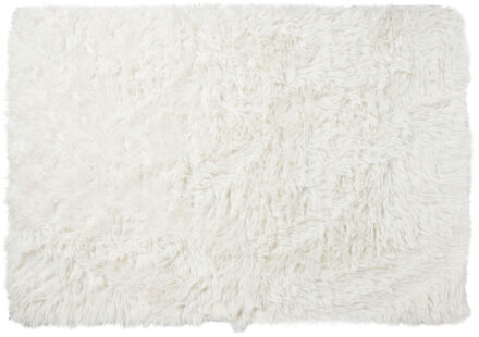 Vloerkleed fluffy - wit - 150x230 cm