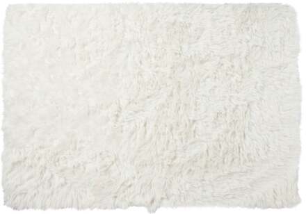 Vloerkleed fluffy - wit - 60x90 cm