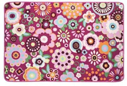 Vloerkleed Hippy - roze - 115x170 cm - Leen Bakker - 170 x 115