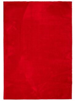 Vloerkleed HUARTE laagpolig zacht wasbaar 140x200 cm rood