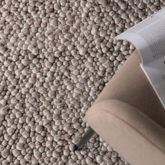 Vloerkleed 'Ilia' Wol, 250 x 350cm, kleur Beige - 250 x 350 cm