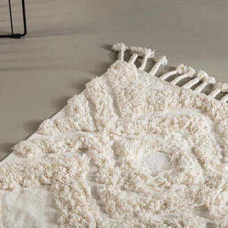 Vloerkleed 'Isidra' 70 x 200cm, kleur Wit