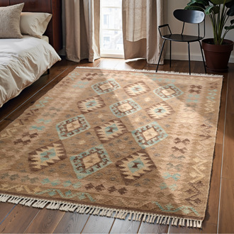 Vloerkleed Kamal - Multi 190x60cm - Jute Katoen - Dekbed-Discounter.nl