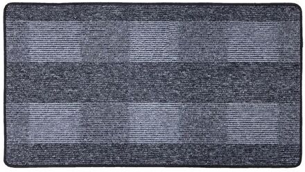 Vloerkleed Karree - Grijs - 67x120 cm