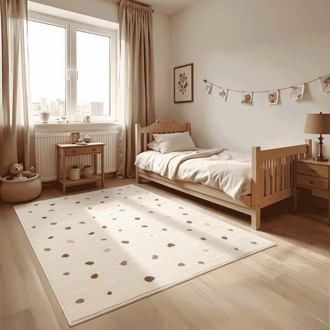 Vloerkleed Kids Funny Dots 235x160cm - Polypropyleen - Dekbed-Discounter.nl