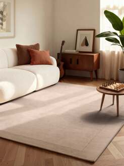 Vloerkleed Kivi Rechthoekig - Natuurbeige 180x120cm - Wol - Dekbed-Discounter.nl