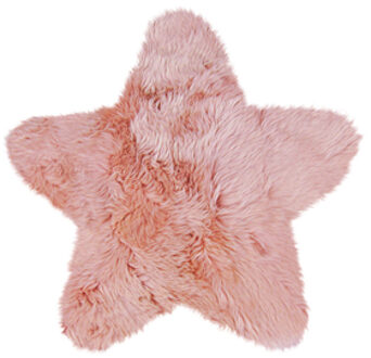 Vloerkleed lamsvel STAR roze Roze/lichtroze