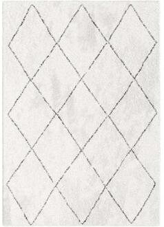 Vloerkleed Lizzano - wit - 120x170 cm - Leen Bakker Wit#Zwart - 120 x 170
