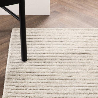 Vloerkleed 'Lorrie' 70 x 200cm, kleur Crème Lichtgrijs