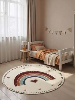 Vloerkleed Luvy Rond - Creme Multicolor Xcm - Polypropyleen - Dekbed-Discounter.nl