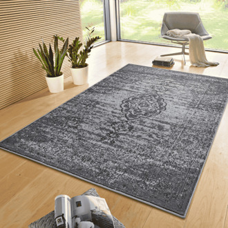 Vloerkleed Méridional - Antraciet 170x120cm - Polypropyleen - Dekbed-Discounter.nl - 120 x 170 cm