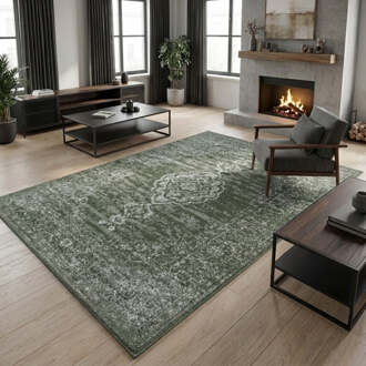 Vloerkleed Méridional - Groen 320x235cm - Polypropyleen - Dekbed-Discounter.nl