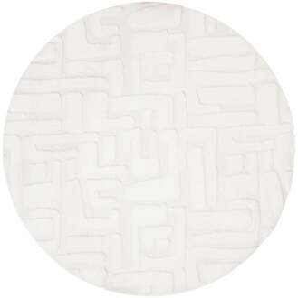 Vloerkleed native - wit - ø120 cm