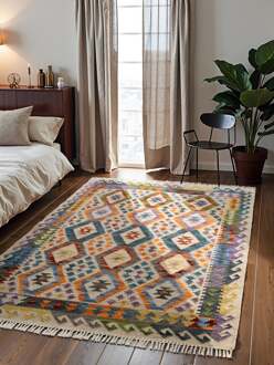 Vloerkleed Oasis Rechthoekig - Creme Multicolor 170x120cm - Wol - Dekbed-Discounter.nl