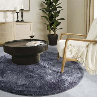 Vloerkleed Olaf Rond - Antraciet Xcm - Polypropyleen - Dekbed-Discounter.nl - ø 200 cm