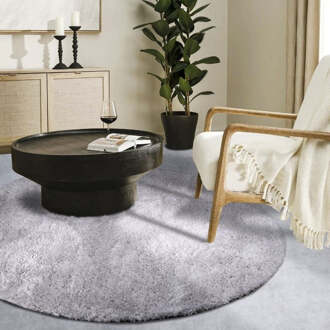 Vloerkleed Olaf Rond - Lichtgrijs Xcm - Polypropyleen - Dekbed-Discounter.nl - ø 200 cm