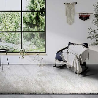 Vloerkleed Olaf - Wit 290x200cm - Polypropyleen - Dekbed-Discounter.nl - 200 x 290 cm