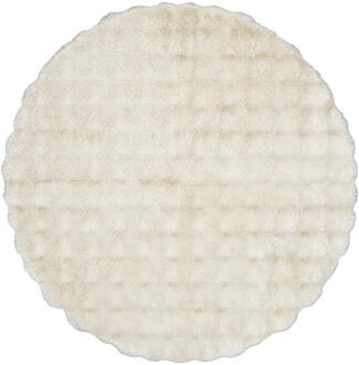 Vloerkleed Oos - Ø120 Cm - Polyester - Crème