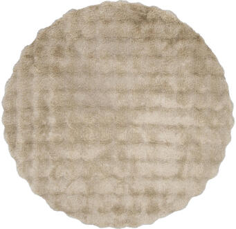 Vloerkleed Oos - Ø120 Cm - Polyester - Taupe