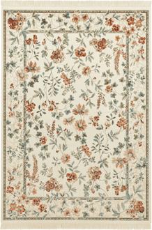Vloerkleed Oriental Flowers - Crème 230x160cm - Polypropyleen - Dekbed-Discounter.nl Creme - 160 x 230 cm