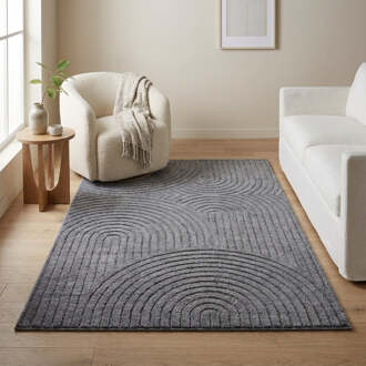 Vloerkleed Panglao - Antraciet 170x120cm - Polypropyleen - Dekbed-Discounter.nl