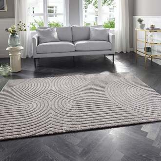 Vloerkleed Panglao - Grijs 290x200cm - Polypropyleen - Dekbed-Discounter.nl - 200 x 290 cm