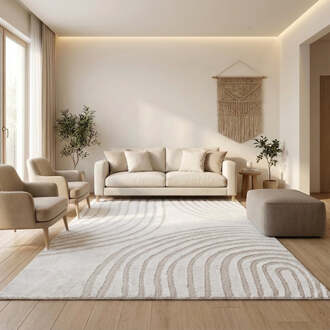 Vloerkleed Pigment - Wit Grijs 120x80cm - Polypropyleen - Dekbed-Discounter.nl